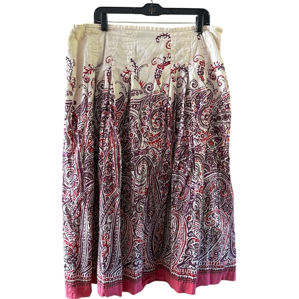 Talbots Women’s Cotton Midi Skirt Size 16